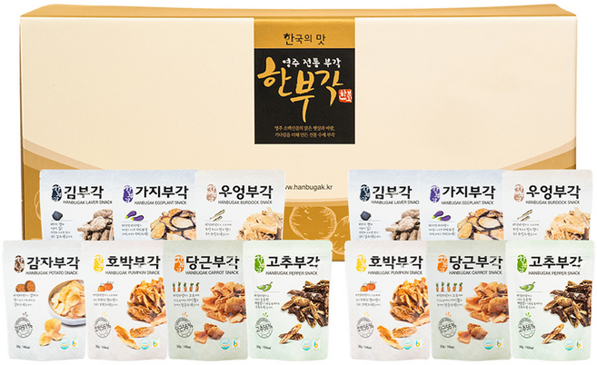 한부각 부각 7종 채소부각 2호 선물세트, 1세트, 390g