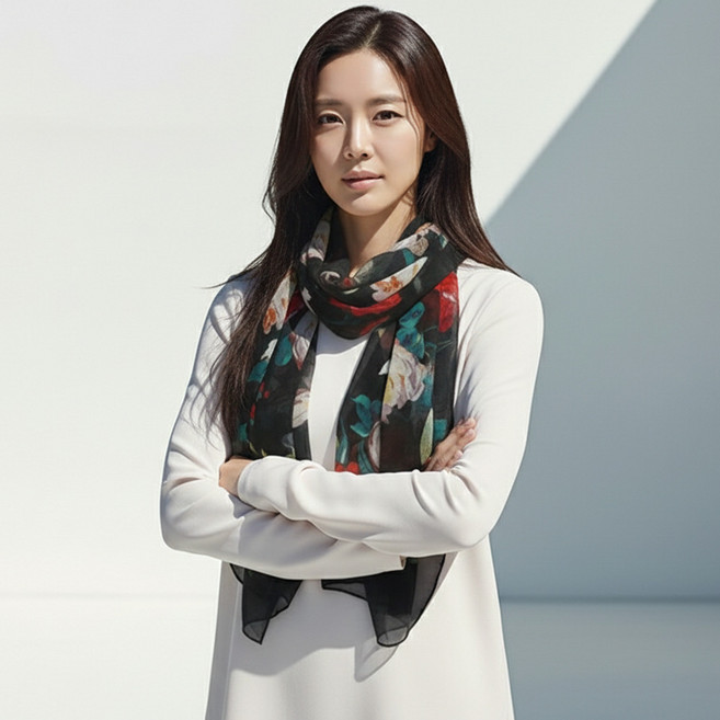 아뗄릭 엘리아 오로라 플로럴 스카프 11485