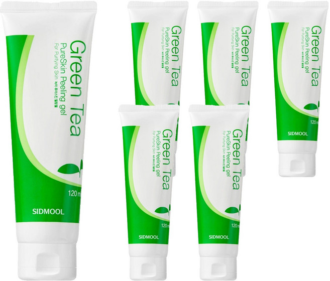 시드물 녹차 퓨어스킨 필링 젤, 120ml, 6개