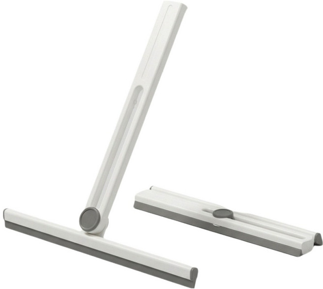 웰티움 초경량 접이식 휴대용 물기제거 청소 스퀴지, 화이트, 2개