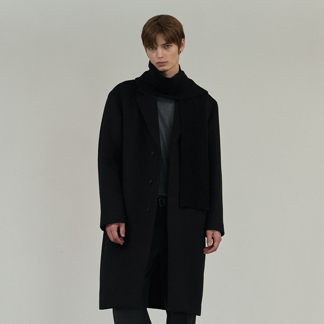 마인드브릿지 남성용 두굿 캐시미어 싱글 코트 MZCA7101