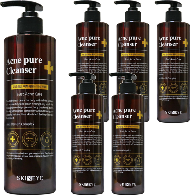 스킨아이 아크네 퓨어 클렌저 바디워시, 500g, 6개