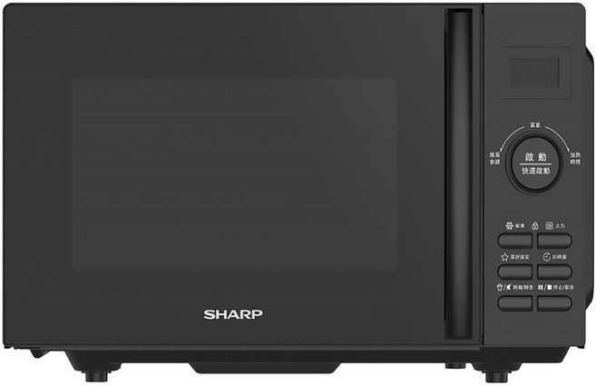 SHARP 夏普 微波爐 20L容量 重量解凍功能 配備定時器旋鈕 兒童安全鎖設計, R-TF20SS(B)