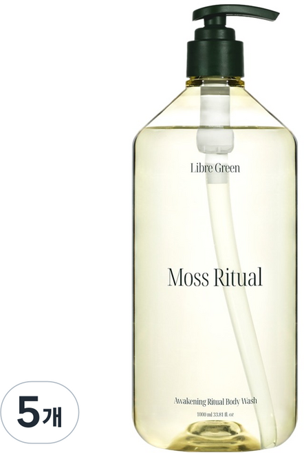 리브레그린 어웨이크닝 리추얼 바디워시 모스 리추얼, 5개, 1L