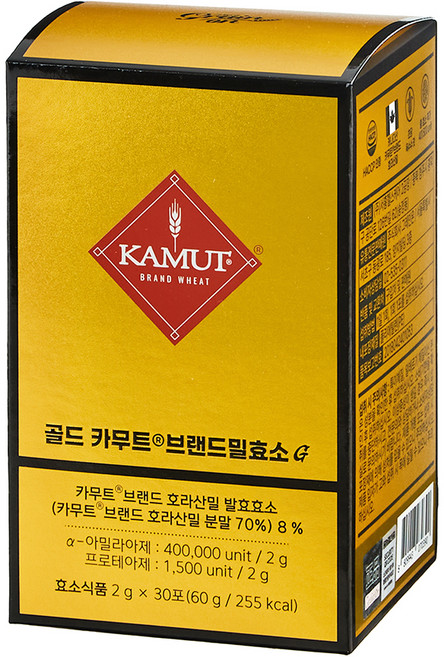 그레인온 골드 카무트 브랜드밀 효소G 30p, 60g, 1개