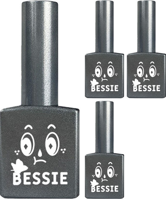 BESSIE 나빌레라 글리터 젤네일 12g, GL26 블랙스완, 11ml, 4개