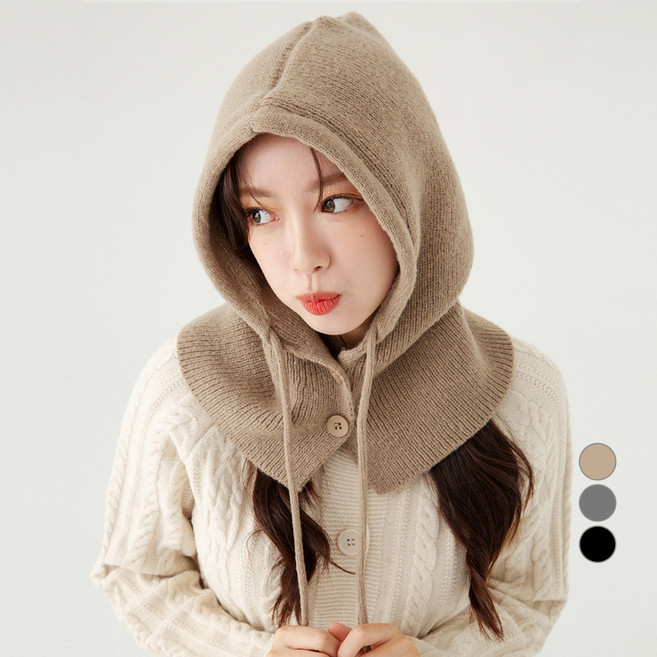 BASE ALPHA ESSENTIALS 可拆卸針織連帽頭套