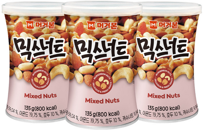 머거본 믹스너트, 135g, 3개