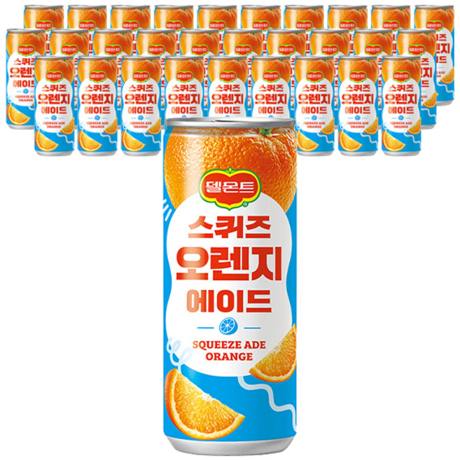 델몬트 스퀴즈 오렌지 에이드, 240ml, 30개