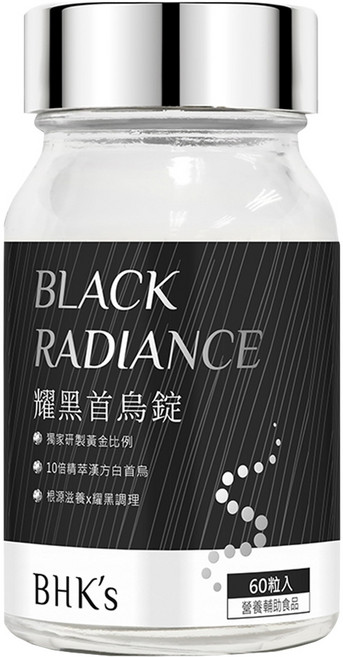 BHK's 耀黑首烏錠, 60顆, 1罐
