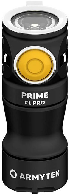 armyTek PRIME C1 PRO 黃光 1000流明 114米 EDC手電筒 高亮度 USB磁充 TIR透鏡 18350, 1盒