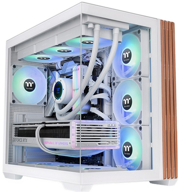 써멀테이크 View 380 TG WS 미드타워, 1개, 스노우