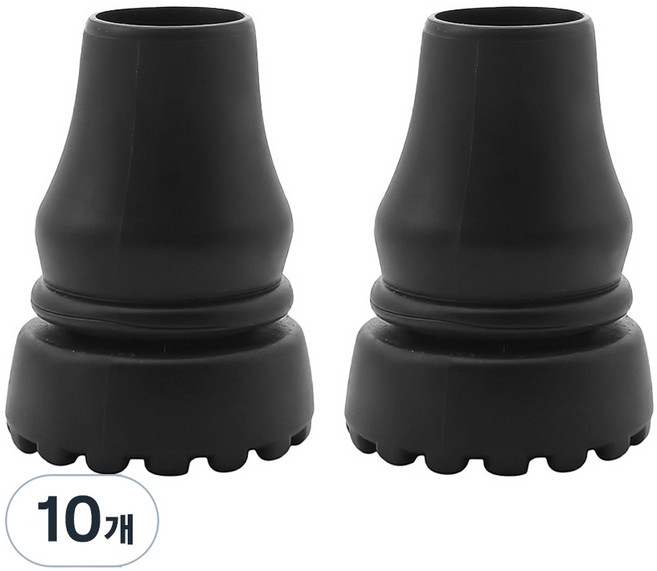 펠리스제이 고무 패킹 리필 지팡이캡 19mm, 블랙, 10개
