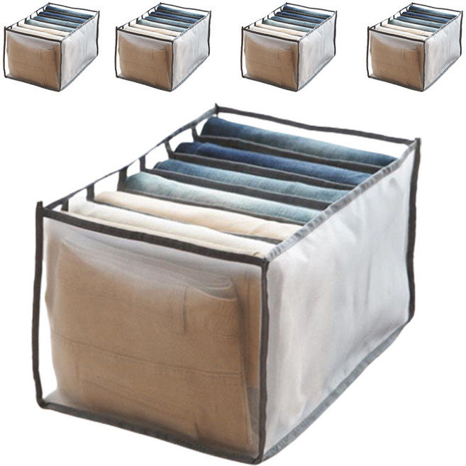 빌드온 망사 메쉬 칸막이 옷장 정리함 6칸, 다크그레이, 5개