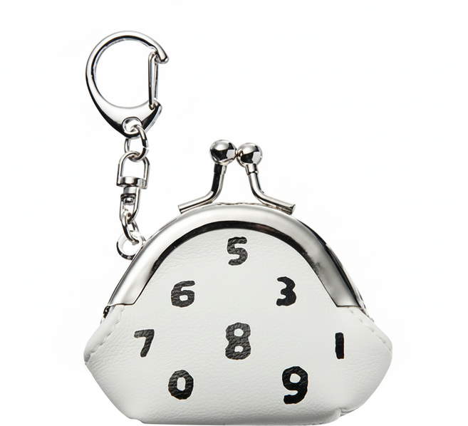 EASYCARD 悠遊卡 SOU.SOU 3D造型悠遊卡-SO-SU-U十數口金包, 1個, 白色