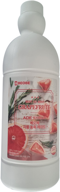 베오베 자몽 농축 에이드, 1.8kg, 1개