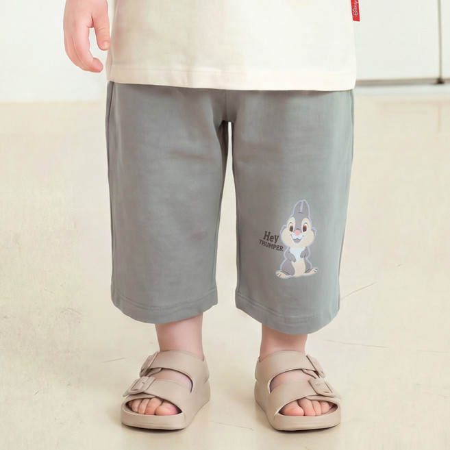 몰리멜리 디즈니 덤퍼 7부 볼륨 배기팬츠