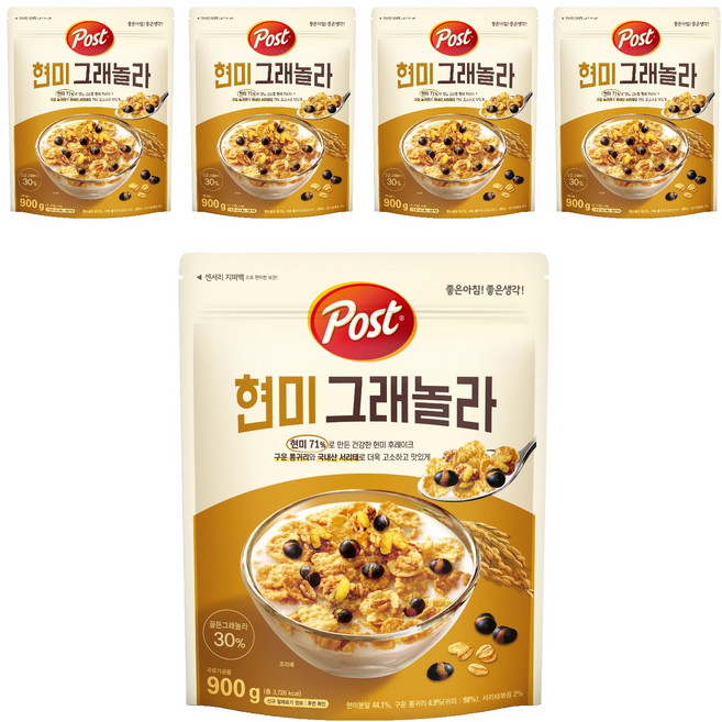 포스트 현미 그래놀라 시리얼, 900g, 5개