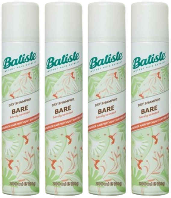 바티스트 드라이샴푸 베어, 4개, 200ml