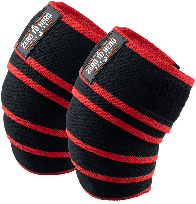 제로투히어로 무릎 보호대 Type 2, 2개, 레드