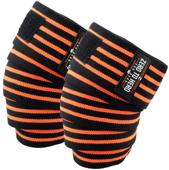 제로투히어로 무릎보호대 양쪽 세트 Type1, 1세트, ORANGE