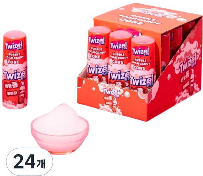 트위젤 버블폼 콜라 캔디, 23g, 24개