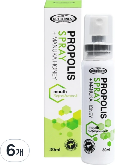 마더네스트 프로폴리스 스프레이 위드 마누카 허니, 30ml, 6개 - 쿠팡