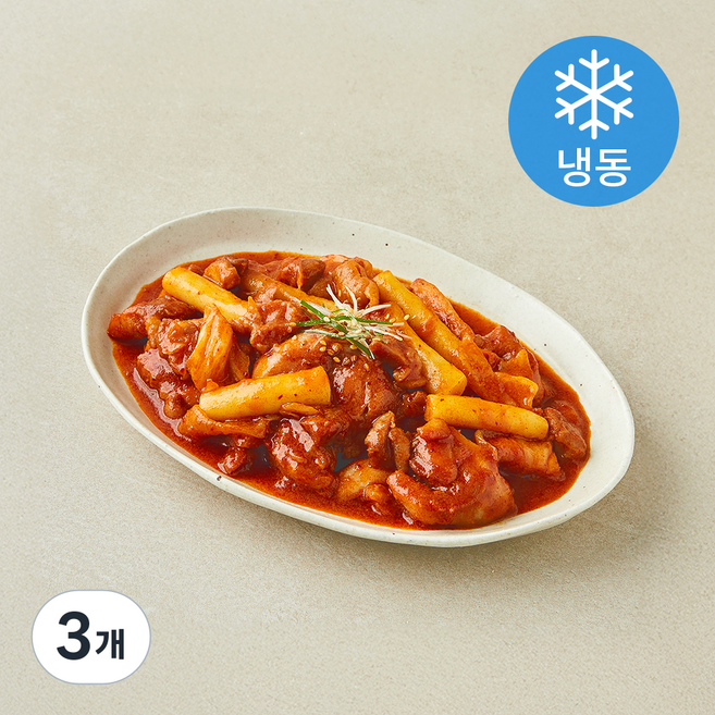 오늘차림 갓성비 춘천식 닭갈비 떡볶이 (냉동), 950g, 3개