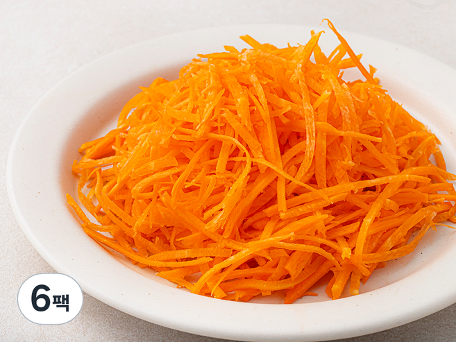국내산 당근 채, 200g, 6팩