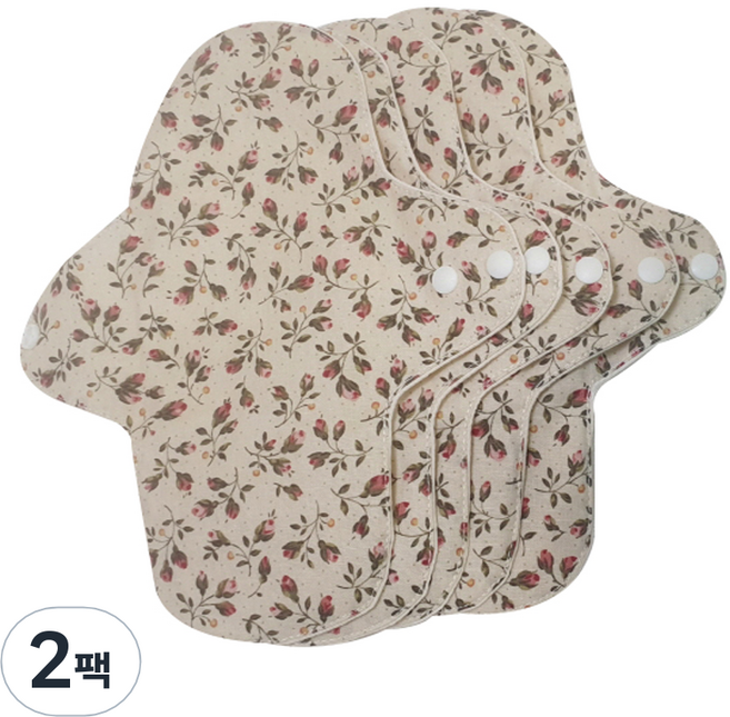 수미인 면 팬티라이너 나리 베이지, 19cm, 5개입, 2개