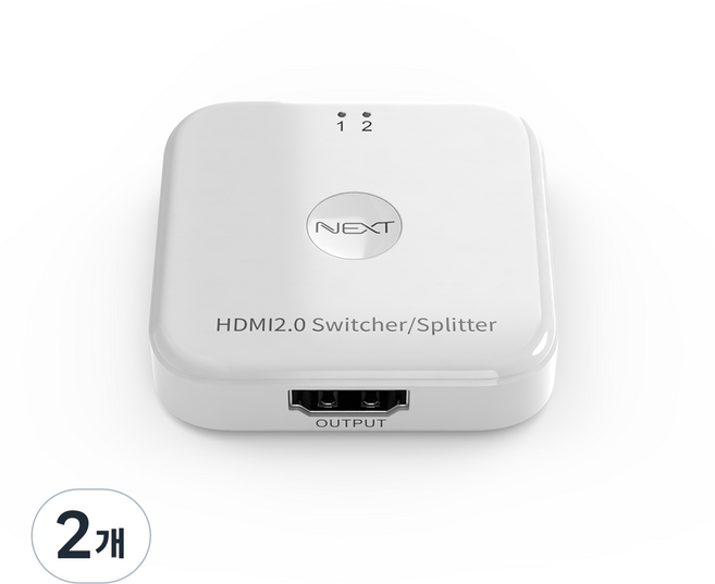 넥스트유 4K HDMI2.0 양방향 선택기 NEXT-3412SW4K, 혼합색상, 2개