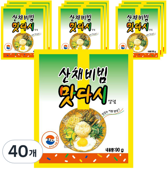 산채비빔 맛다시 양념, 90g, 40개