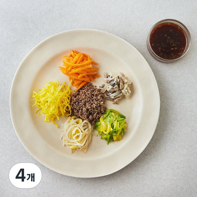 정미경키친 엄마랑 함께 먹는 비빔밥 키트 B, 185g, 4개