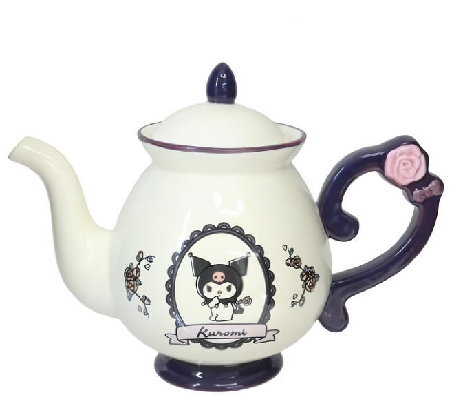 sun art 陶瓷茶壺, 酷洛米 Kuromi, 600ml, 1個
