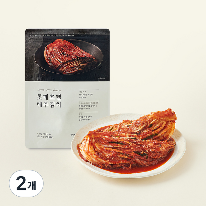 롯데호텔 배추김치, 1.2kg, 2개