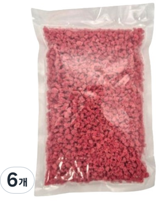 이홈베이킹 딸기쿠키 그래뉼 레드 크런치, 50g, 6개