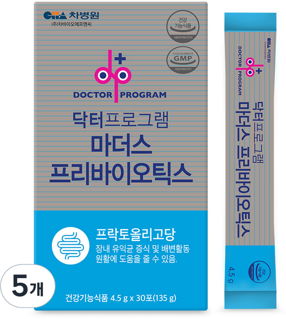 차병원 메디라이프 마더스 프리바이오틱스, 135g, 5개