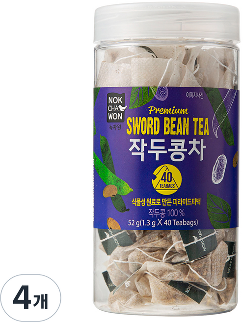 녹차원 작두콩차, 1.3g, 40개입, 4개