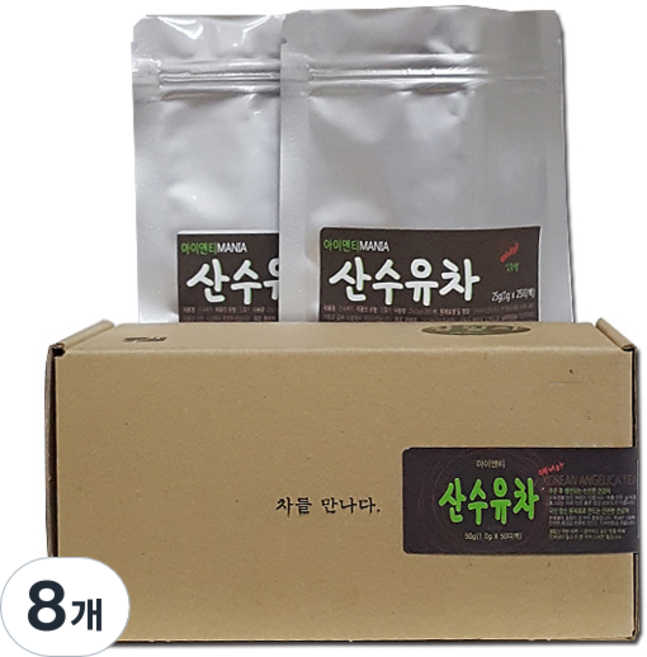 아이앤티 산수유차 25p, 1.2g, 25개입, 8개