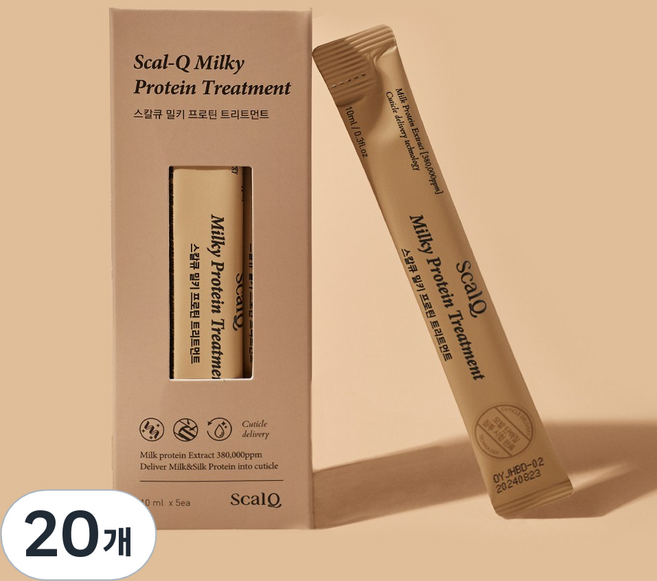 스칼큐 밀키프로틴 헤어 트리트먼트 스틱형, 50ml, 4개