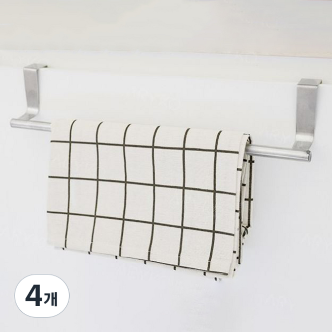 아리코 주방 스테인레스 스틸 행주걸이, 4개