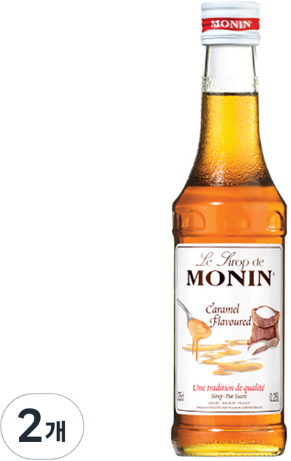 모닌 카라멜 시럽, 250ml, 2개