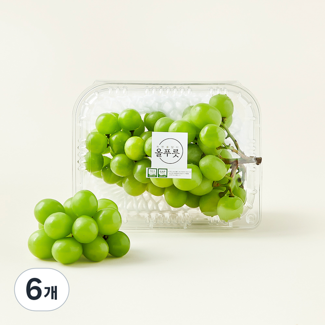 올푸릇 저탄소 샤인머스캣, 500g, 6개
