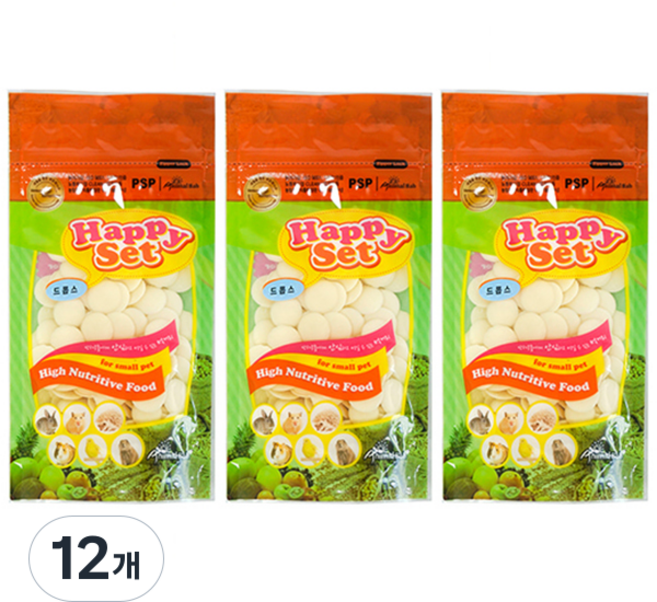 해피세트 드롭스 소동물 간식, 70g, 12개