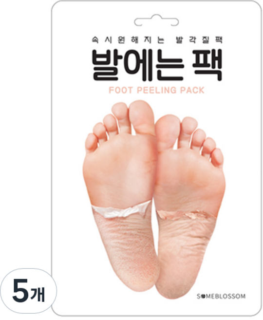 썸블라썸 발에는 팩, 1개입, 5개, 25g