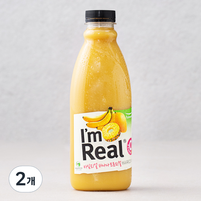 풀무원 아임리얼 바나나트로피컬, 700ml, 2개