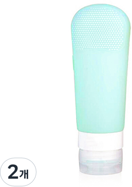 몰랑 휴대용 실리콘 여행용 리필 용기 89ml, 그린, 2개