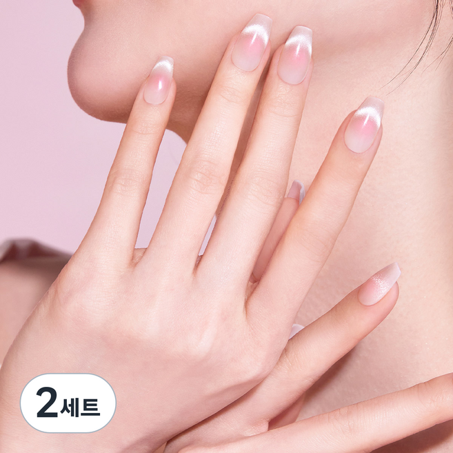 데싱디바 매직프레스 네일팁 세트, 치크 샤인, 2세트