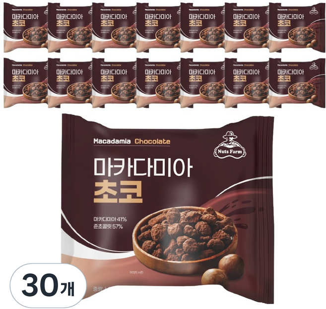 넛츠팜 마카다미아 초코, 25g, 30개