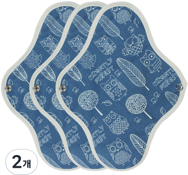 위즐리 면 생리대, 대형, 3개입, 2개